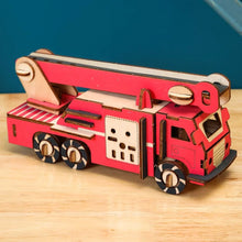 Charger l'image dans la galerie, Puzzle 3D Camion Secouriste en Bois