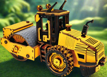 Charger l'image dans la galerie, Puzzle 3D Rouleau de Chantier en Bois