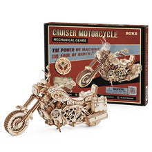 Charger l'image dans la galerie, Puzzle 3D Moto Cruiser en Bois