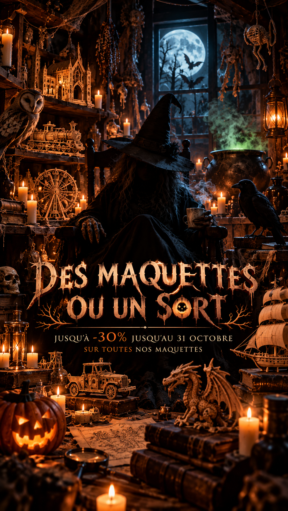 Offre Halloween : jusqu'à -30 % sur toutes les maquettes jusqu'au 31 octobre