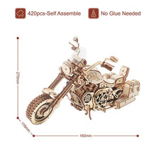 Charger l'image dans la galerie, Puzzle 3D Moto Cruiser en Bois