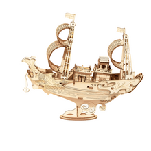 Charger l'image dans la galerie, Puzzle 3D Le Bateau Japonais en Bois