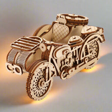 Charger l'image dans la galerie, Puzzle 3D Side-Car Vintage en Bois