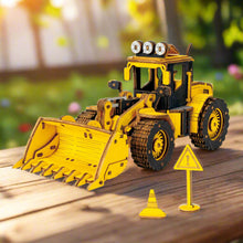 Charger l'image dans la galerie, Puzzle 3D Bulldozer de Chantier en Bois