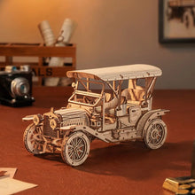 Charger l'image dans la galerie, Puzzle 3D Voiture Vintage de l’Âge d’Or en Bois