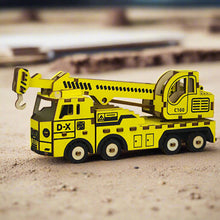 Charger l'image dans la galerie, Puzzle 3D Grue de Chantier en Bois