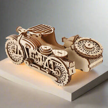 Charger l'image dans la galerie, Puzzle 3D Side-Car Vintage en Bois
