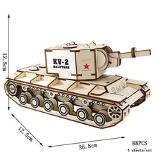Charger l'image dans la galerie, Char Blindé KV2 - La Maquette en Bois®