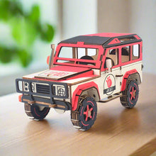 Charger l'image dans la galerie, Puzzle 3D 4x4 Explorateur Rouge en Bois
