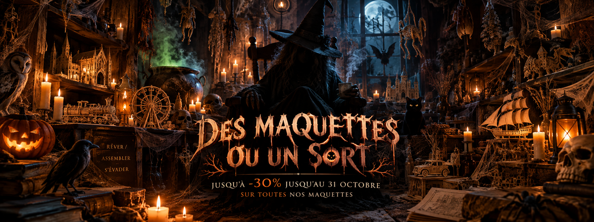 Offre Halloween : jusqu'à -30 % sur toutes les maquettes jusqu'au 31 octobre