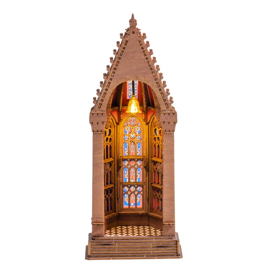 Chapelle des Vitraux Géométriques - La Maquette en Bois®