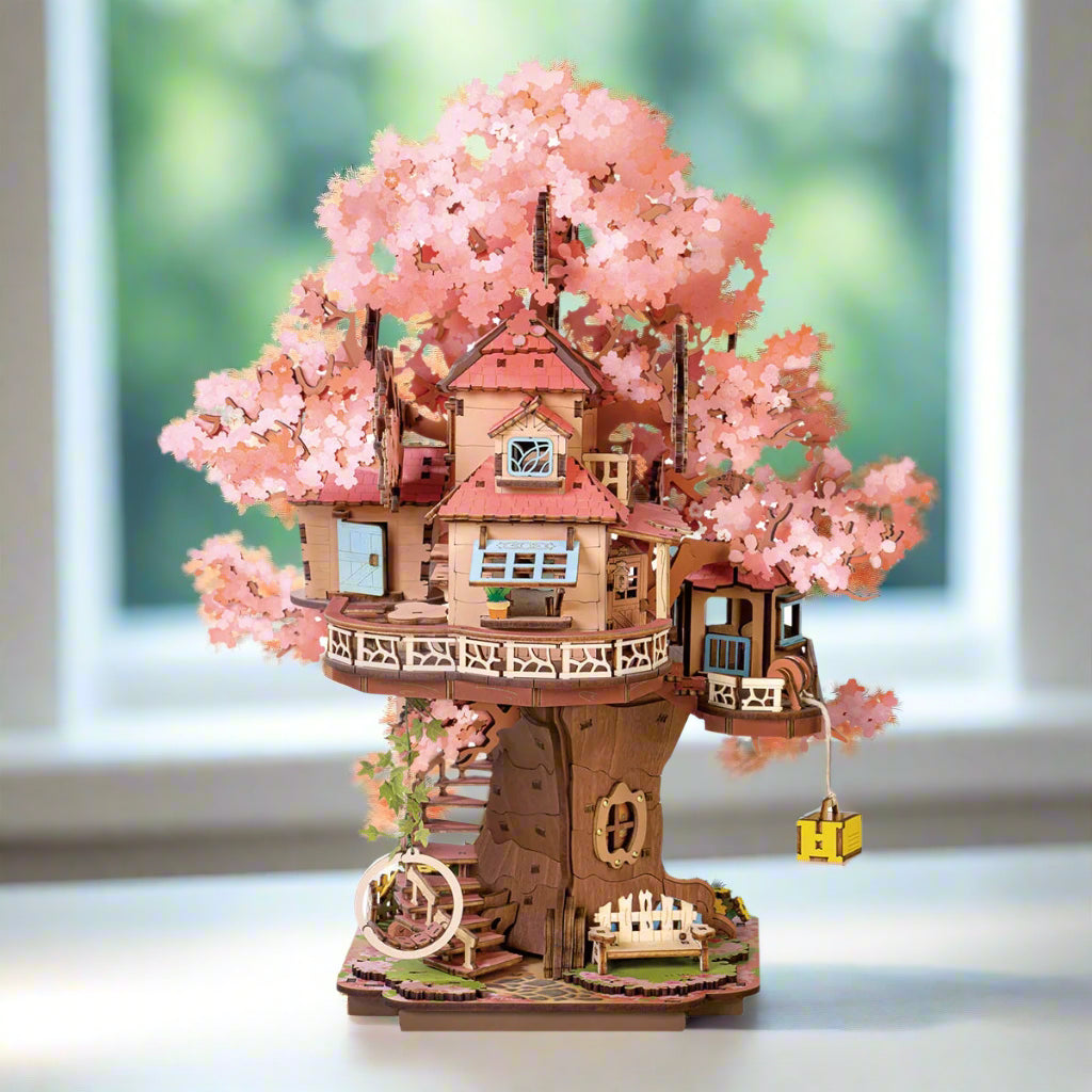 Maison Fleurie du Cerisier - La Maquette en Bois®