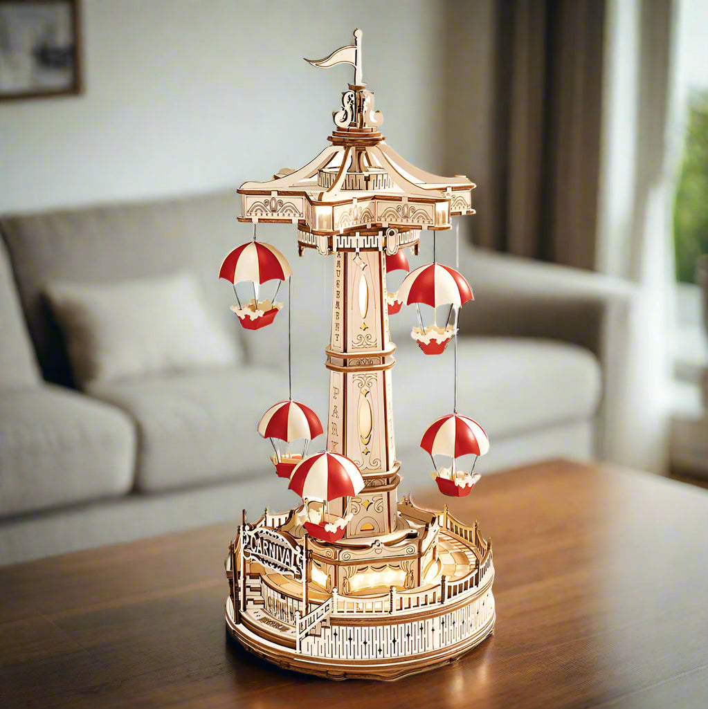 Tour Parachute Céleste - La Maquette en Bois®