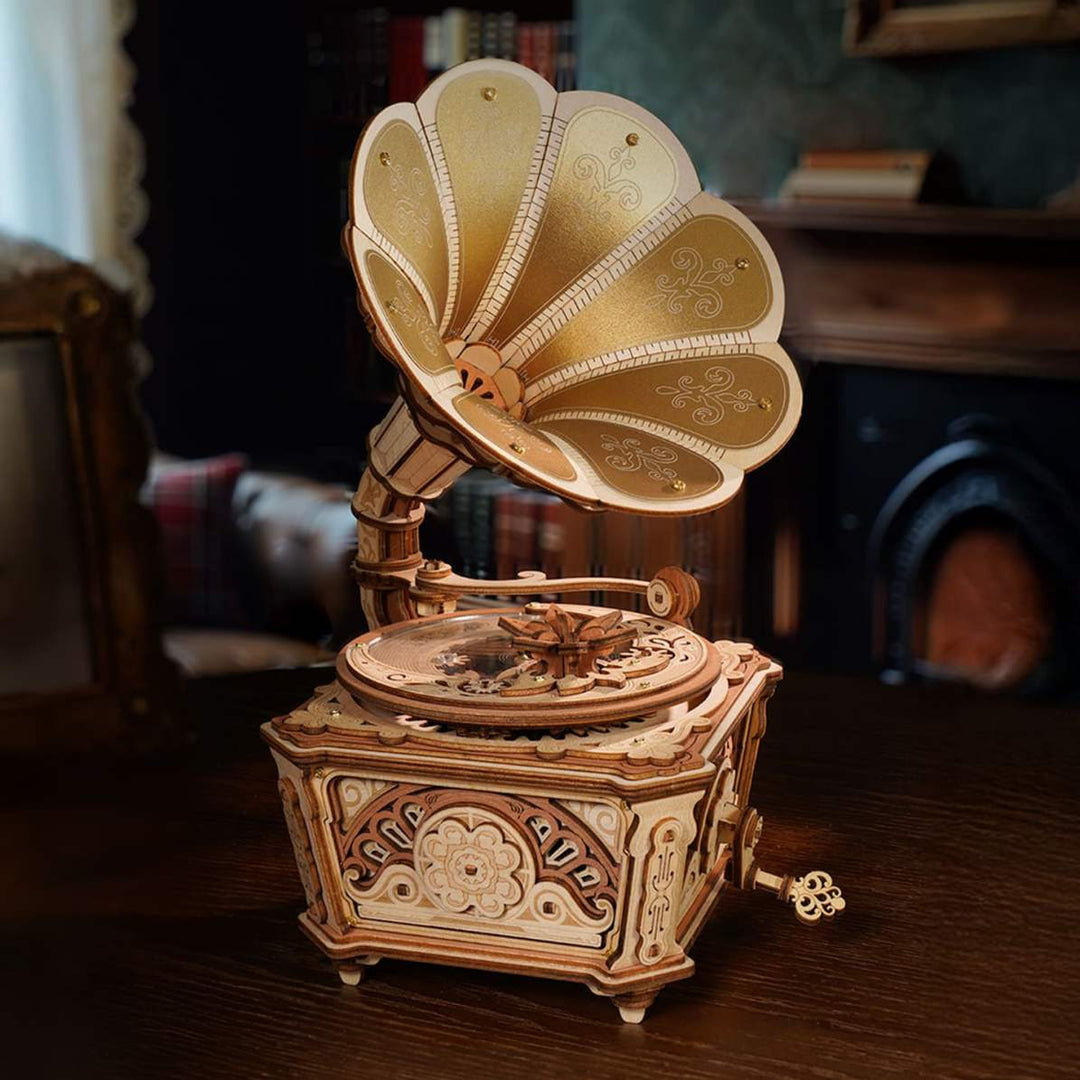 Gramophone Impérial Mécanique - La Maquette en Bois®