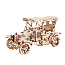 Charger l&#39;image dans la galerie, Puzzle 3D Voiture Vintage de l’Âge d’Or en Bois
