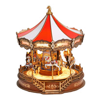 Charger l&#39;image dans la galerie, Carrousel Musical Enchanté - La Maquette en Bois®
