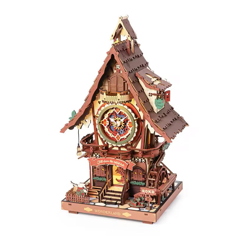 Coucou Horloge Chalet Coloré - La Maquette en Bois®