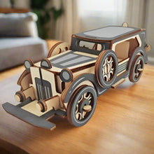 Charger l&#39;image dans la galerie, Puzzle 3D Roadster Vintage en Bois
