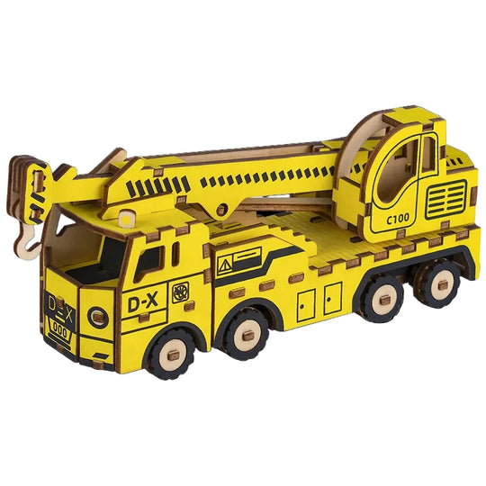 Puzzle 3D Grue de Chantier en Bois