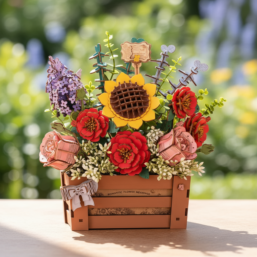 Jardin d’Été Éternel - La Maquette en Bois®