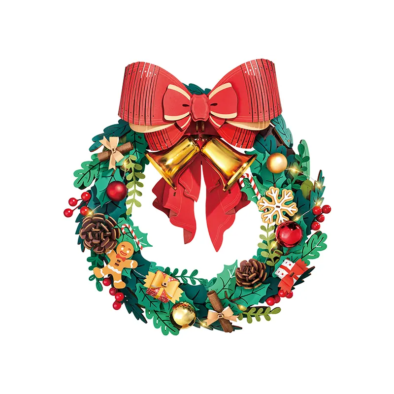 Couronne de Noël Enchantée - La Maquette en Bois®