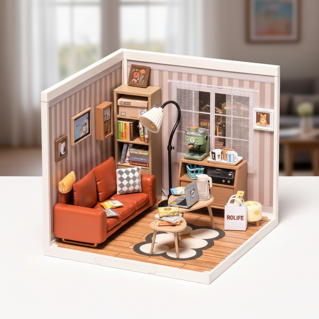 Salon Douillet Moderne - La Maquette en Bois®