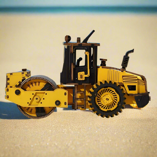 Puzzle 3D Rouleau de Chantier en Bois