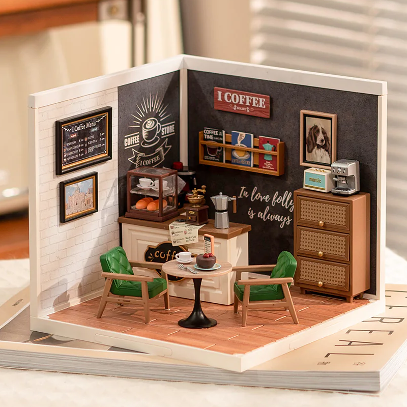 Le Café de l'Inspiration - La Maquette en Bois®