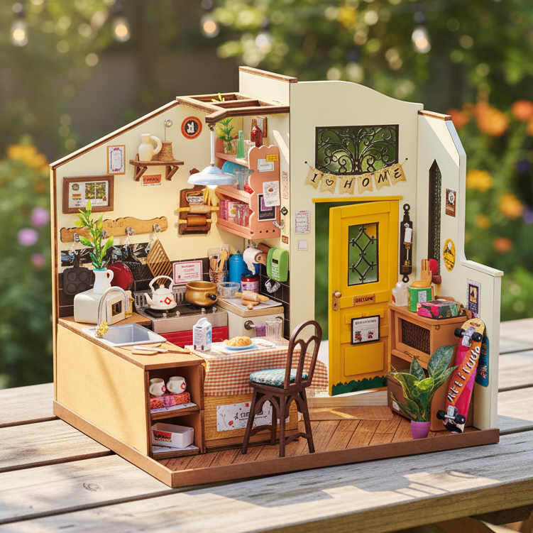 La Cuisine Ensoleillée - La Maquette en Bois®