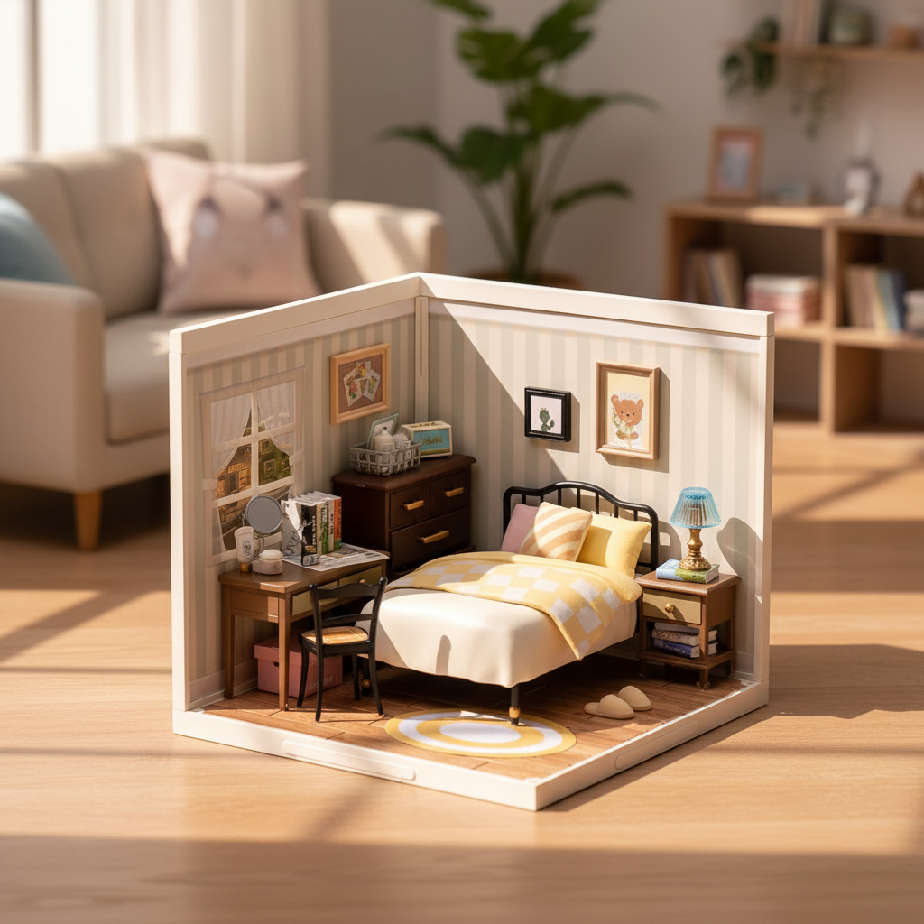 Chambre Douce Nuit - La Maquette en Bois®