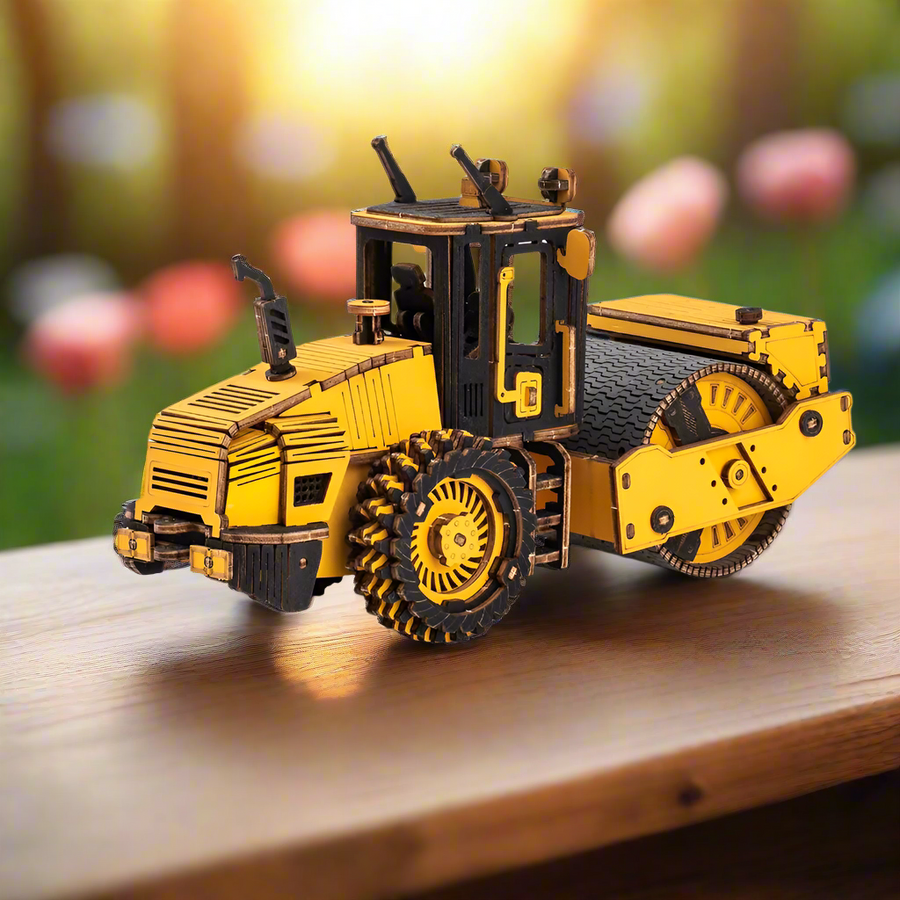 Puzzle 3D Rouleau de Chantier en Bois