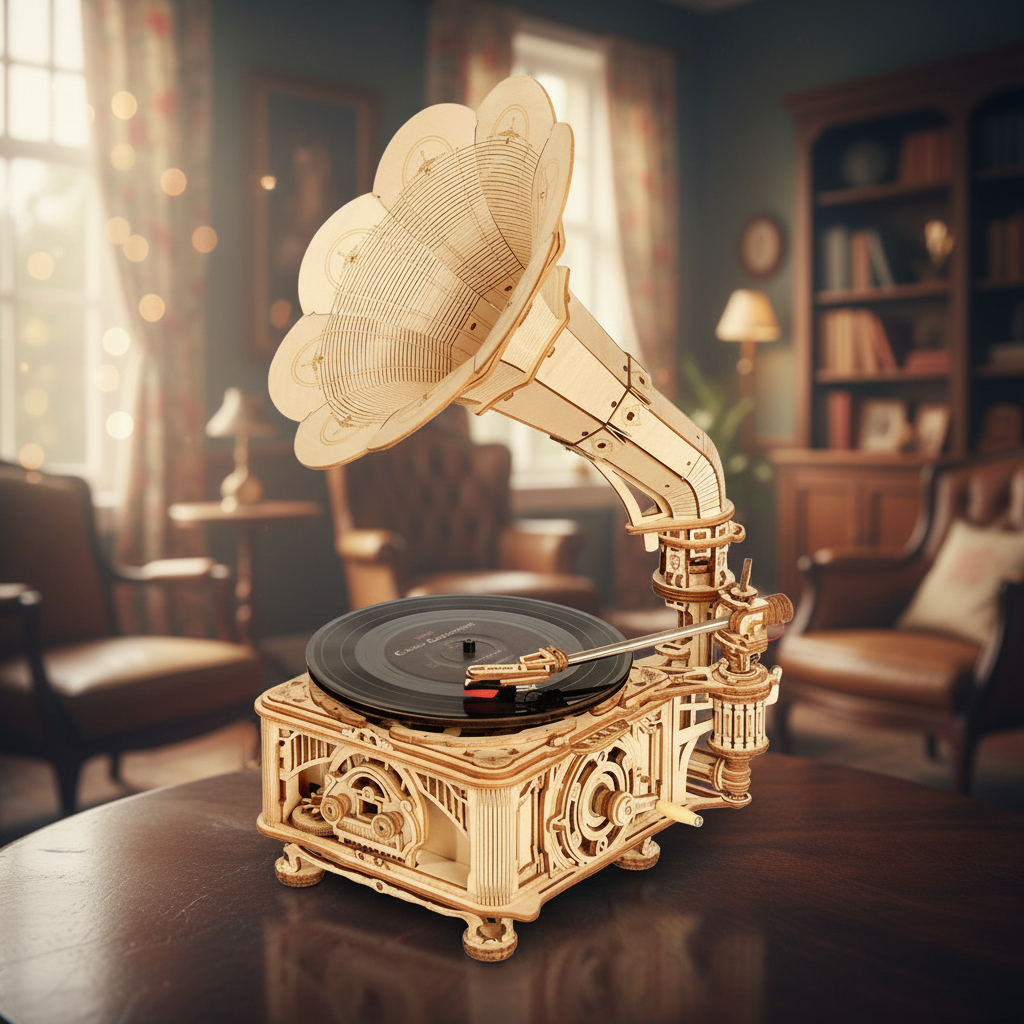 Le Gramophone Électrique - La Maquette en Bois®