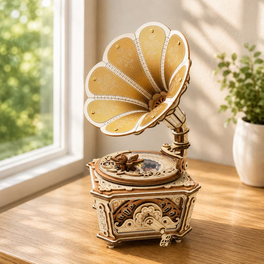 Gramophone Impérial Mécanique - La Maquette en Bois®