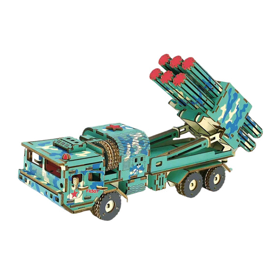 Puzzle 3D Camion à Missiles en Bois