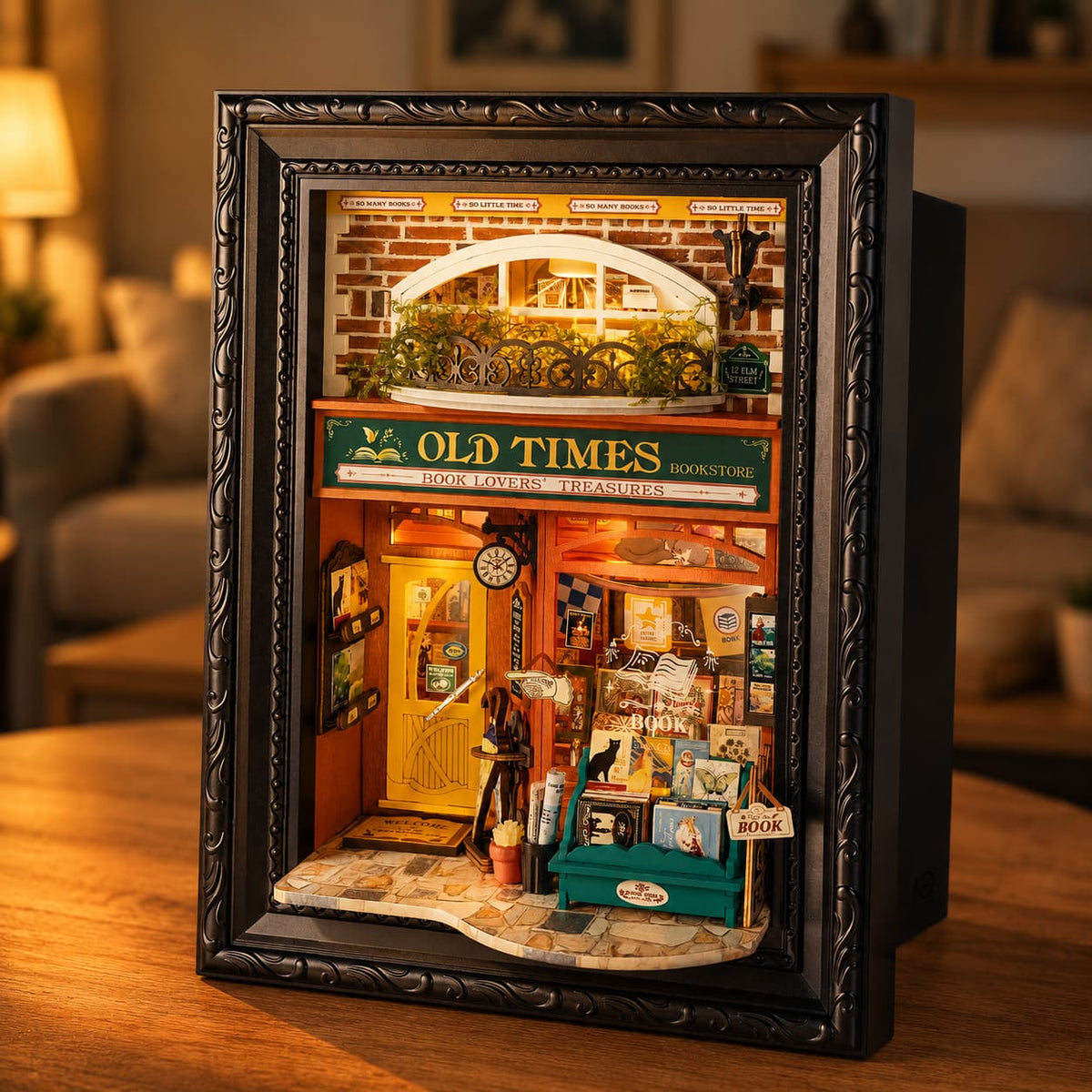 La Librairie Old Times - La Maquette en Bois®