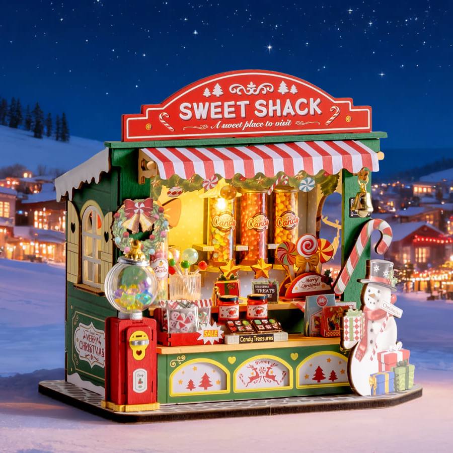 La Boutique de Noël aux Bonbons - La Maquette en Bois®