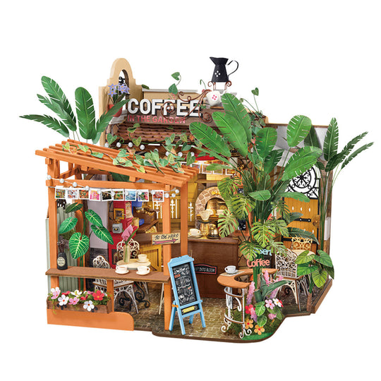 Le Café Verdoyant - La Maquette en Bois®