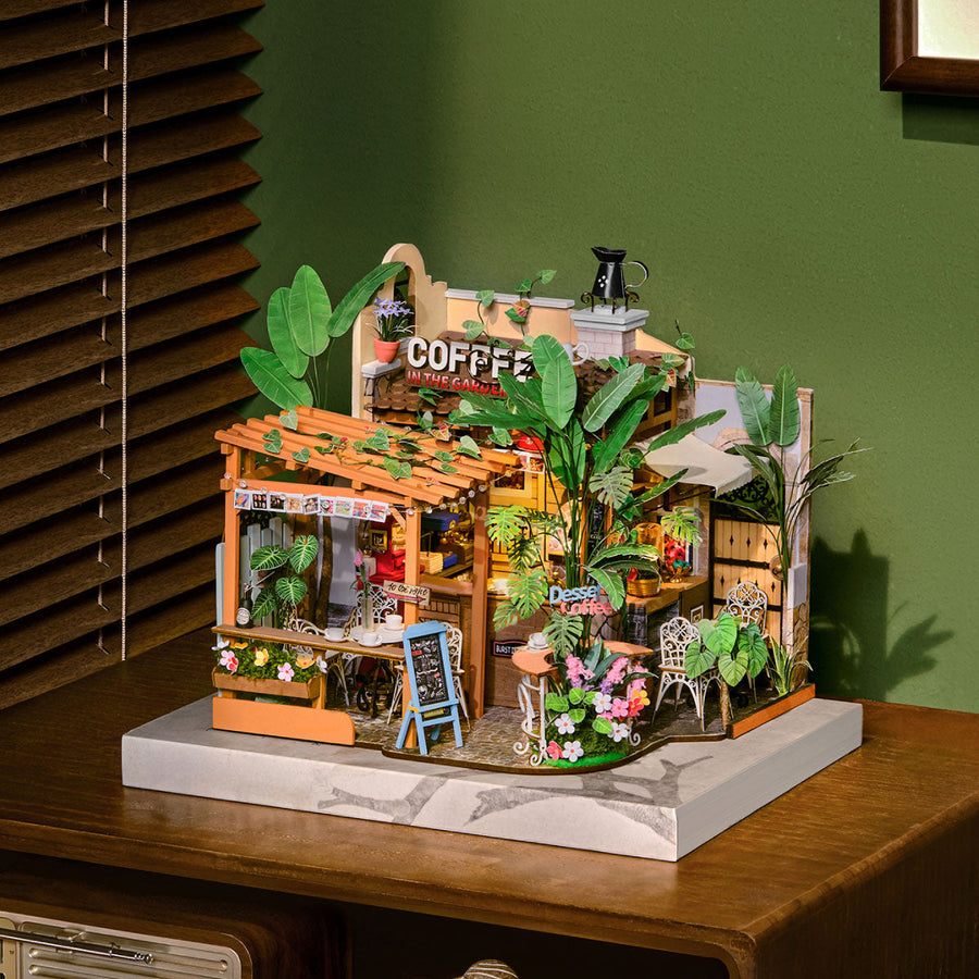 Le Café Verdoyant - La Maquette en Bois®