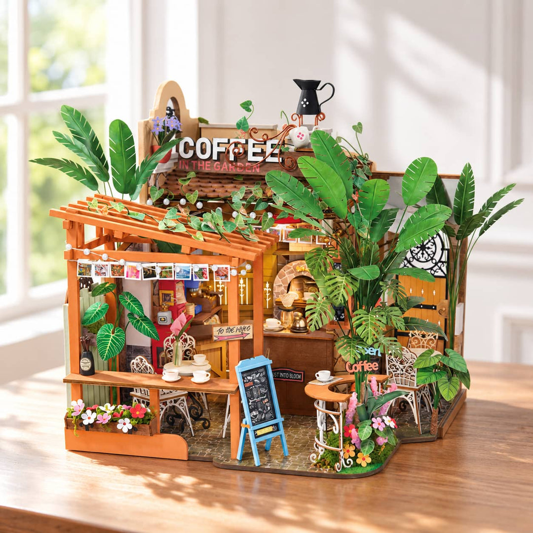 Le Café Verdoyant - La Maquette en Bois®