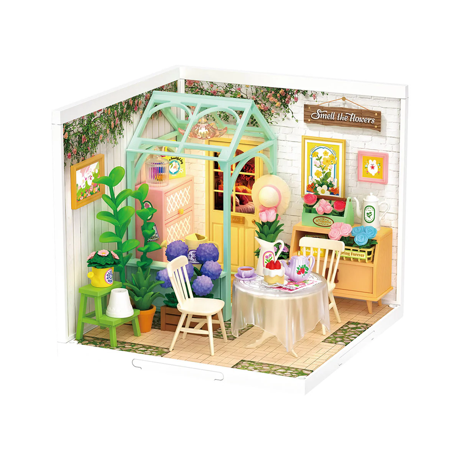 Le Salon de Thé Fleuri - La Maquette en Bois®
