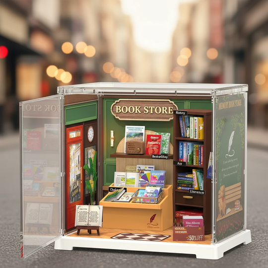 Librairie Vintage - La Maquette en Bois®