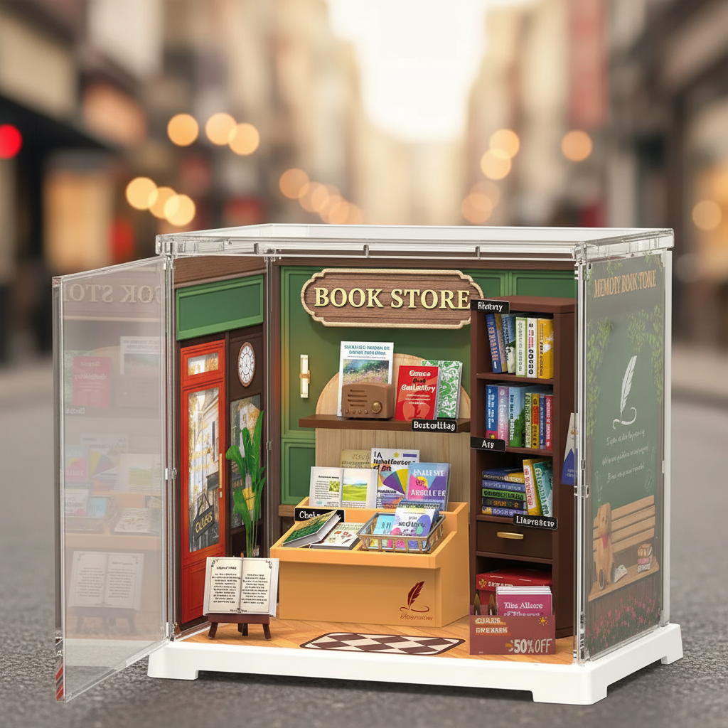 Librairie Vintage - La Maquette en Bois®