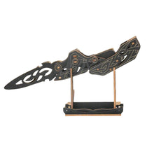 Charger l&#39;image dans la galerie, Dague Dent de Serpent Noire - La Maquette en Bois®
