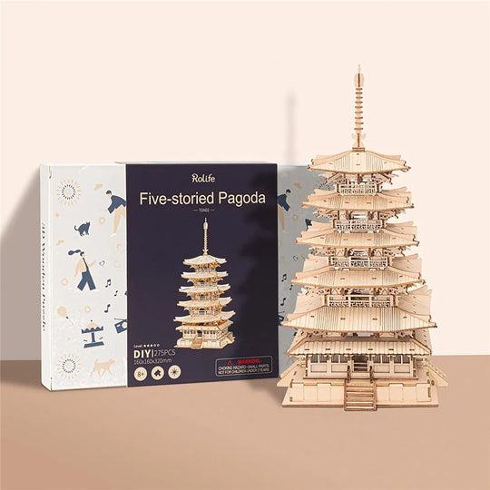 La Pagode des Cinq Sommets - La Maquette en Bois®