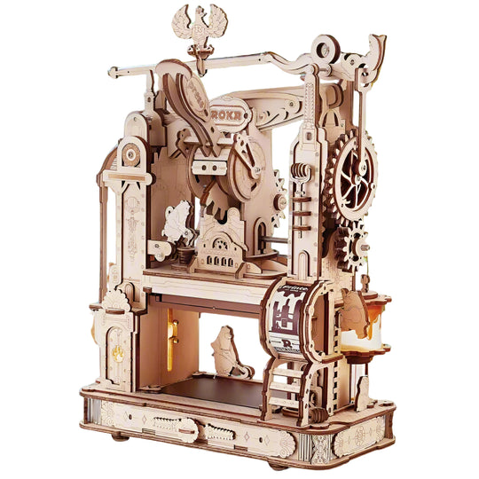 Imprimerie Mécanique Steampunk - La Maquette en Bois®