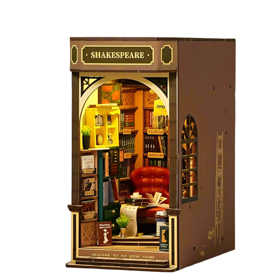La Librairie de Shakespeare - La Maquette en Bois®