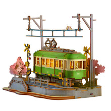 Charger l&#39;image dans la galerie, Puzzle 3D Le Tram Express des Cerisiers en Bois
