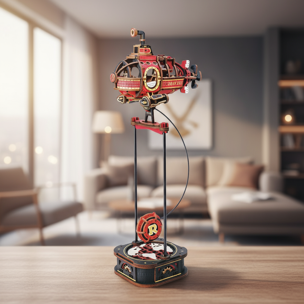 Sous-Marin Équilibriste - La Maquette en Bois®