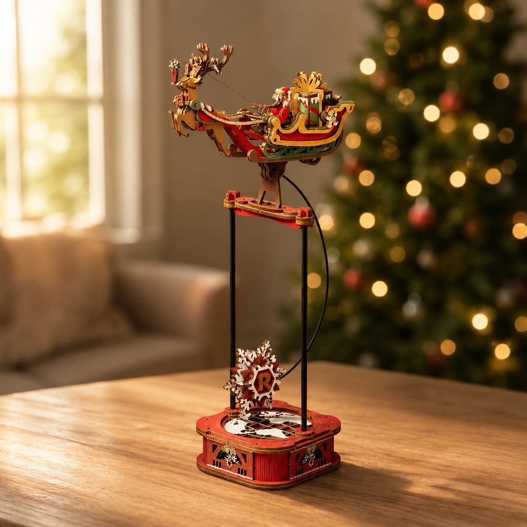 Le Père Noël en Balancier - La Maquette en Bois®