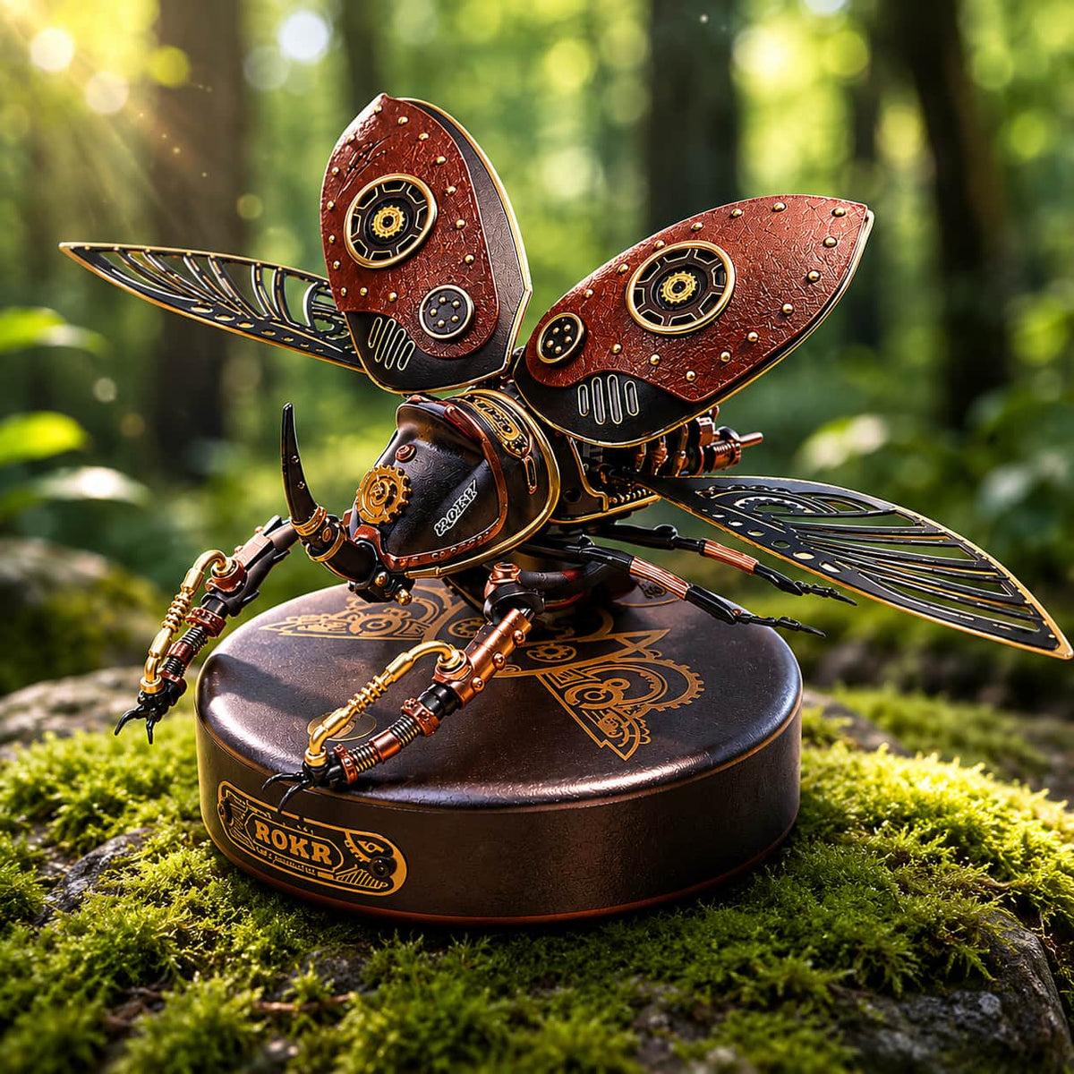 Scarabée Rhinocéros Mécanique - La Maquette en Bois®
